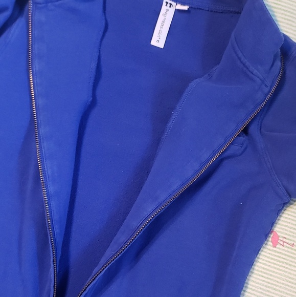 Boy Meets Girl Blue Sweatshirt with Gray Patches - Picture 3 of 4